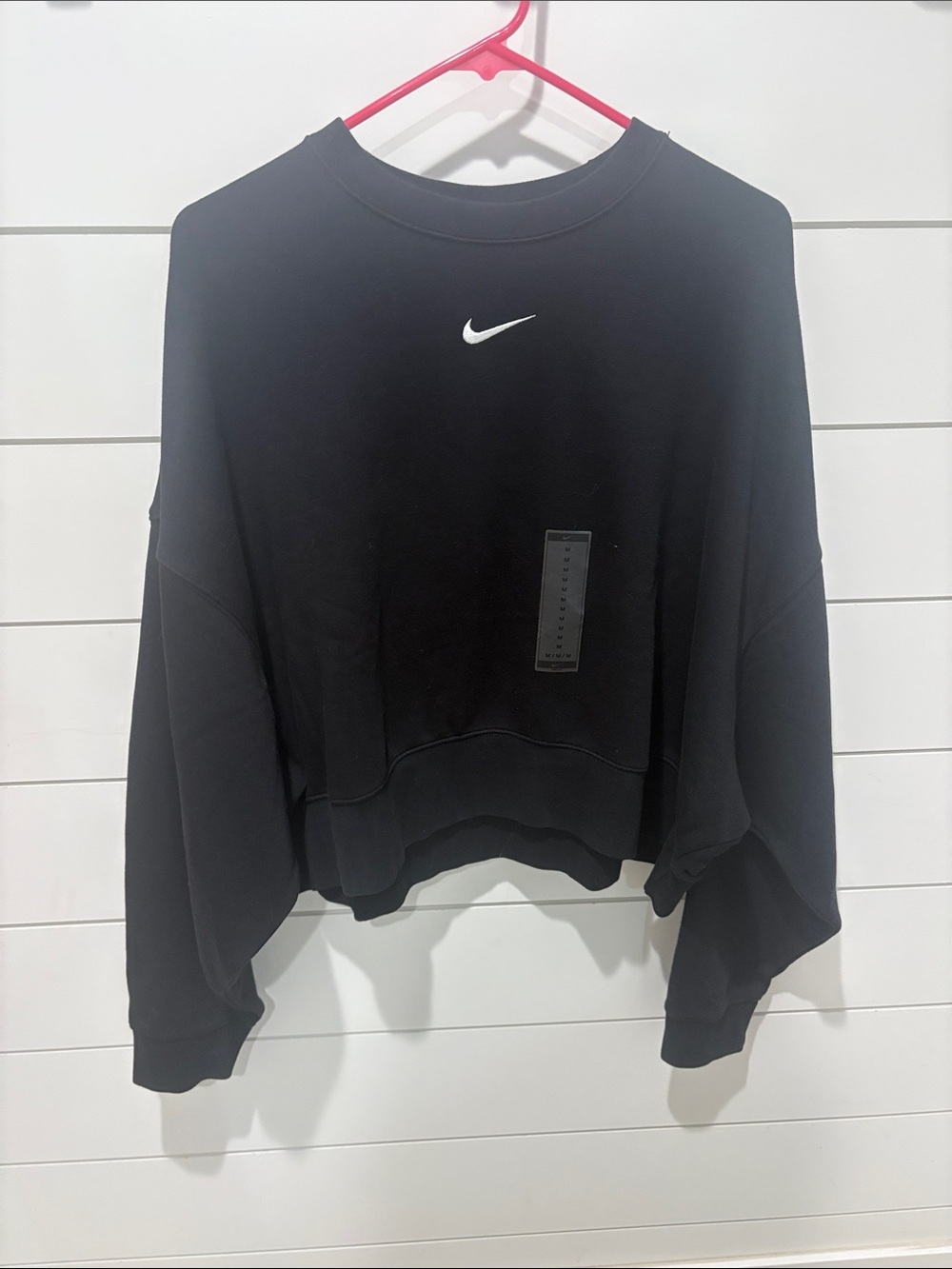Black Nike Cropped Crewneck